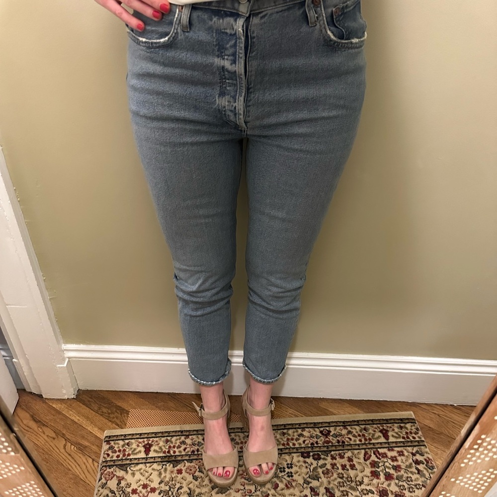 Agolde button up boyfriend style jeans size 28